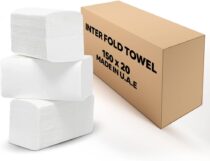Al Falah Premium Quality Interfold Paper Hand Towels,150 Sheets x 20 Pack